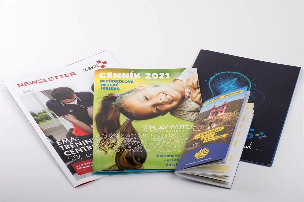 Reklamné tlačoviny v sérii — jednotný vizuál od letáka po katalóg — VIENALA Košice